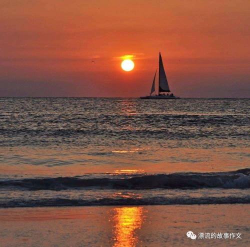 关于日落的句子