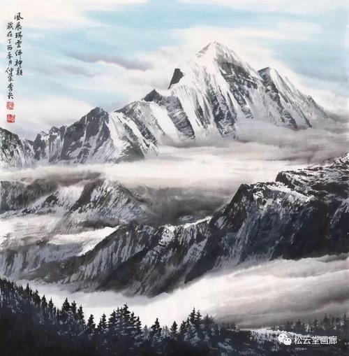 描述雪山