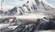 描写雪山