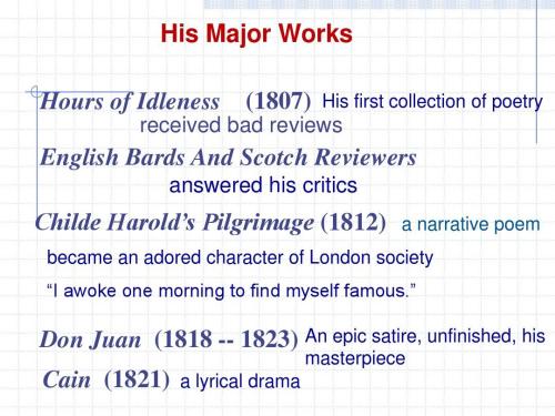 拜伦经典英文诗