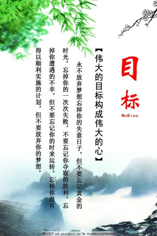 关于目标的励志名言