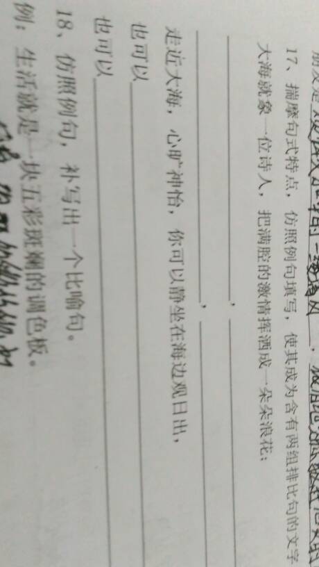 写一个公园比较句子