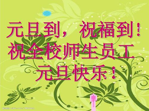 师生的新年祝福