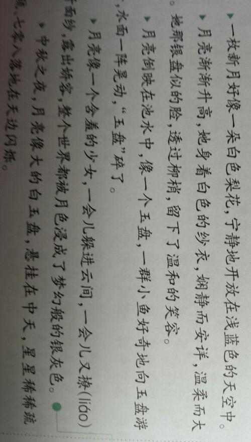 形容月亮的好句子