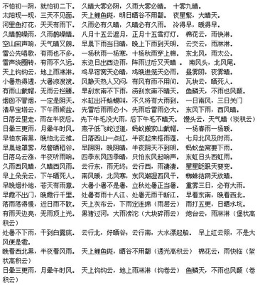 关于风的谚语