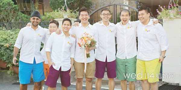 婚礼伴郎的祝福
