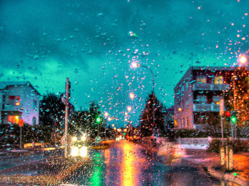 下雨的夜晚