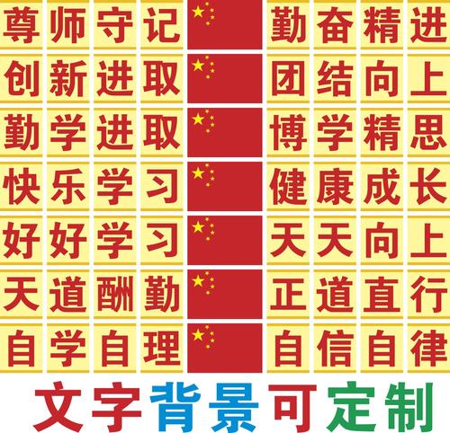 黑板上方的口号