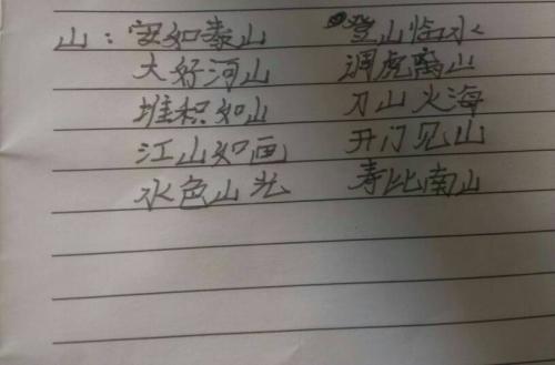 成语描述祖国的山川河流