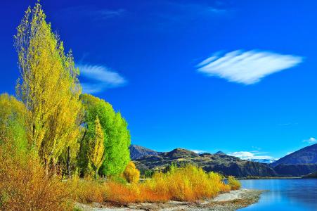 风景秀丽的湖泊的句子