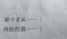 猫字的歇后语