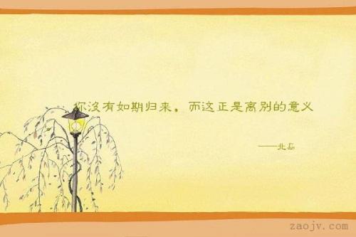 表达离别情绪的诗句