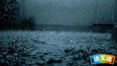 暴雨句子