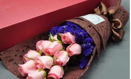 送女友鲜花祝福