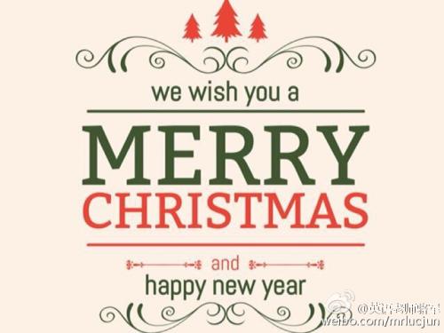 圣诞节用英语简短的问候