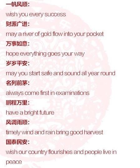 用英语写祝福
