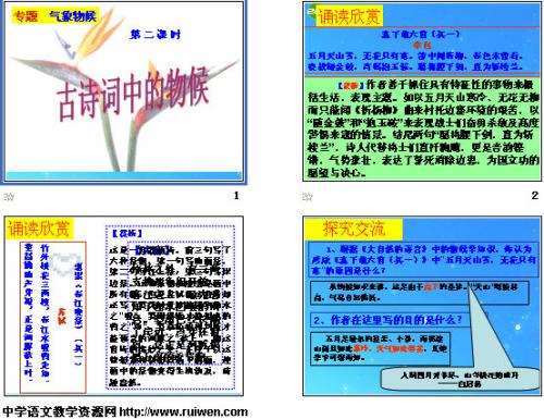 关于云和天气的谚语