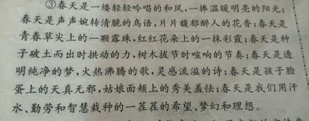 用平行句子写字符