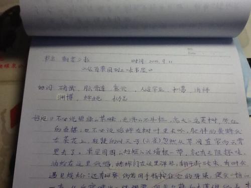 阅读笔记,好词和句子