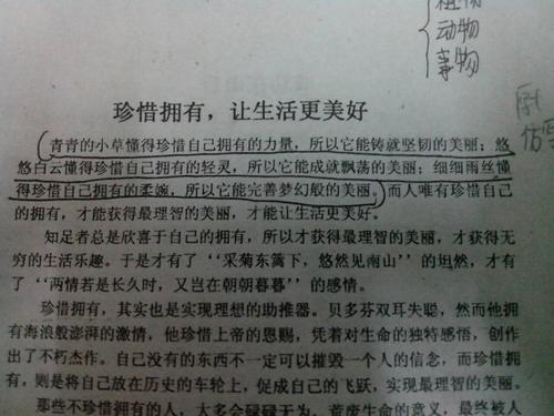 写花卉平行句子