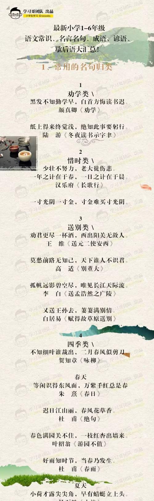 小学生百句谚语