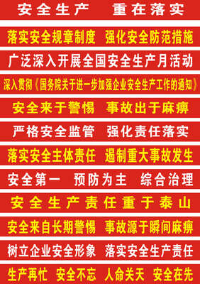 项目部安全口号