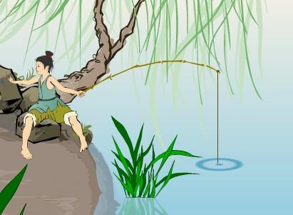 关于钓鱼的句子