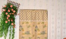 墙上挂门帘歇后语