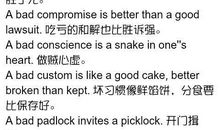 20条谚语及英语