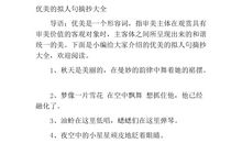 高中拟人句摘抄