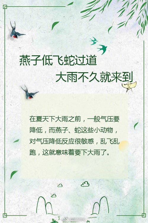 四年级科学谚语