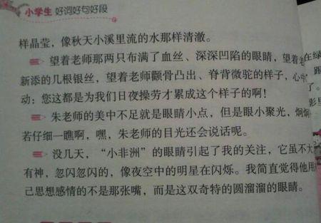 写出母亲外貌的描述