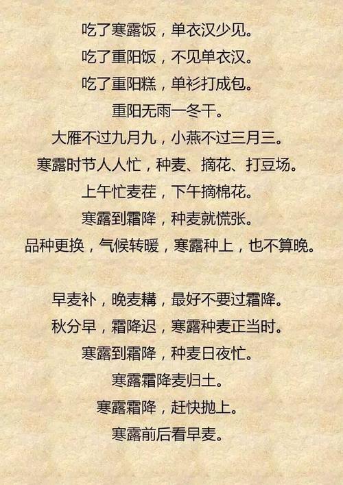 与农业有关的谚语