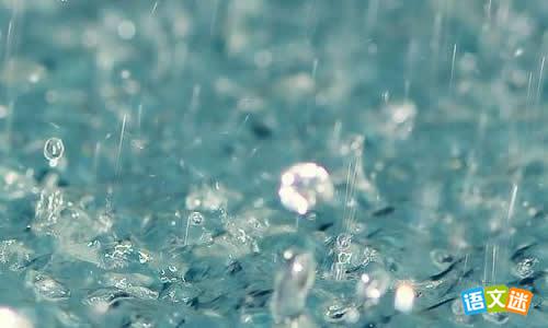 形容夏雨的拟人化句子