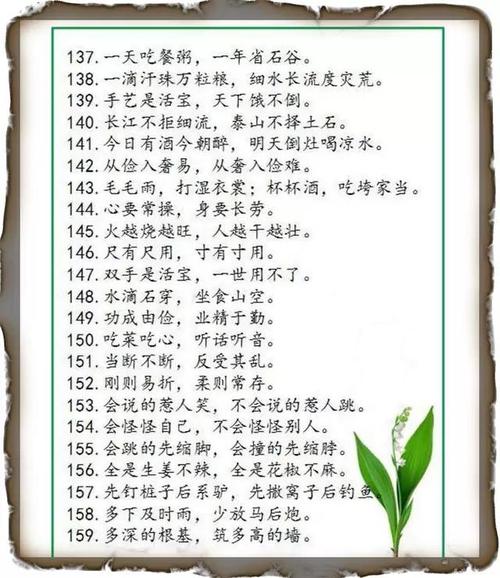 关于饮食的谚语