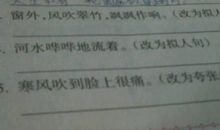 写大风的拟人句