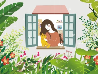 校园风光的拟人句