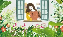 校园景物拟人句