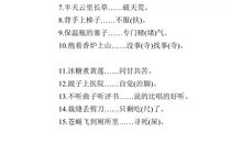 带有三字的经典歇后语