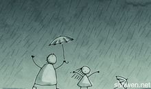 下雨的夜晚心情句子