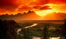 描写落日的语段