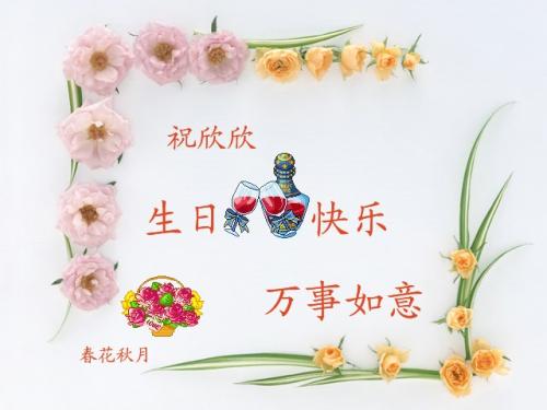 女儿的生日祝福