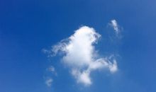 写蓝天白云的句子
