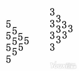 句子中的三个和五个组