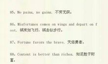 初三英语作文常见的谚语