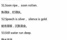 考研英文常用谚语