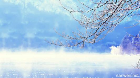 冬季风光的拟人化句子