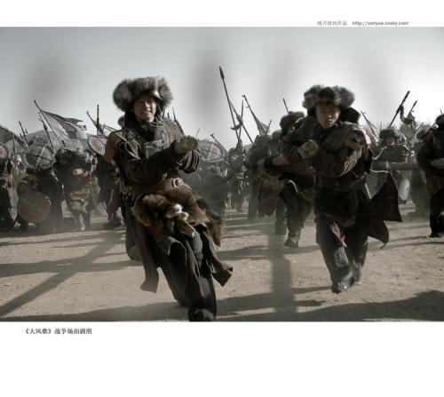 描述战争场面的句子