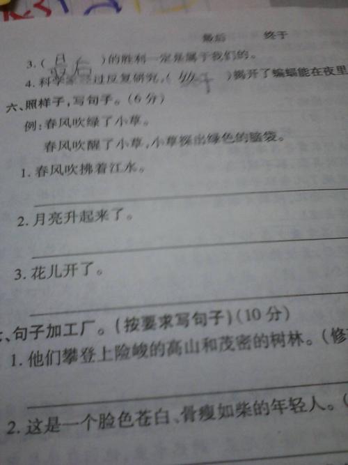 50个拟人化句子