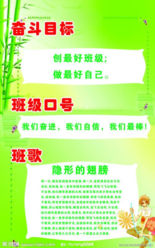 初中班级目标标语